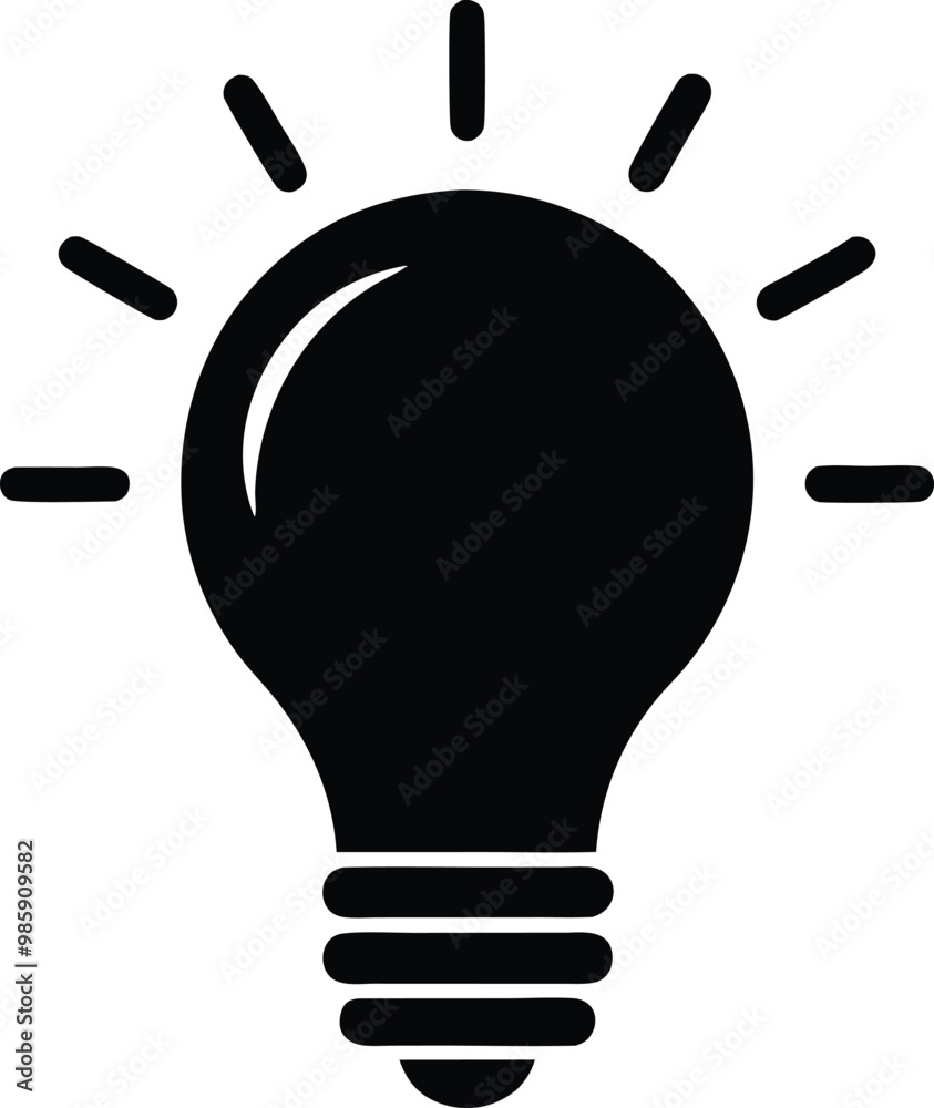 Light bulb icon, Idea lamp vector, bulb flat icon symbol
Light bulb icon, Idea lamp vector, bulb flat icon symbol