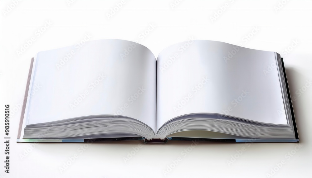 Open book isolated on white. Generative Image Open book isolated on white. Generative Image