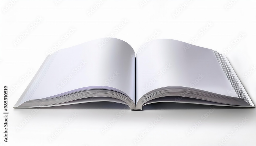 Open book isolated on white. Generative Image Open book isolated on white. Generative Image