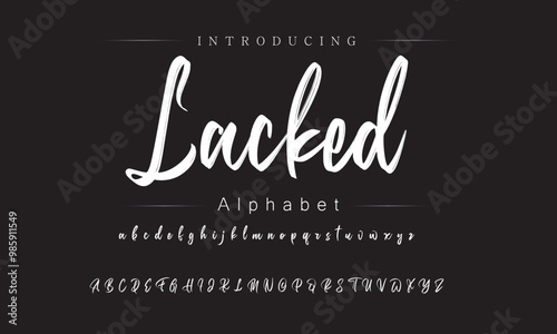 Dynamic Brush Script Typeface