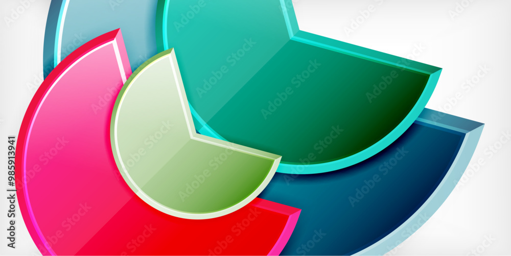Glass reflective geometric round shapes background. Vector Illustration For Wallpaper, Banner, Background, Card, Book Illustration, landing page Glass reflective geometric round shapes background. Vector Illustration For Wallpaper, Banner, Background, Card, Book Illustration, landing page