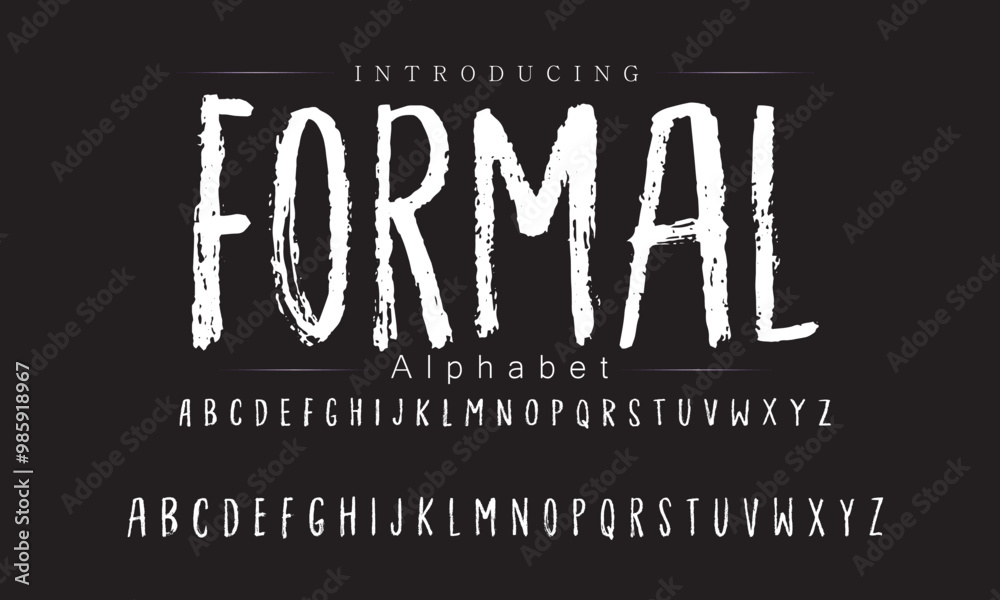 Obraz premium Fresh Brush Font Designs