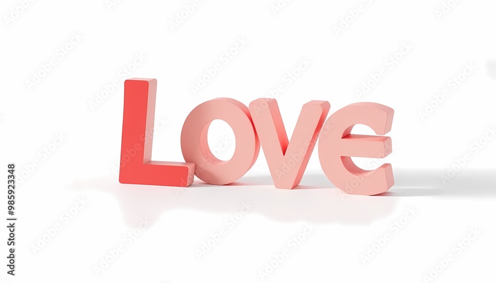 Love text on white background Love text on white background
