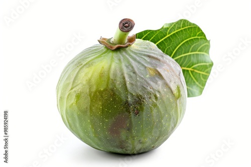 A fresh indian fig isolated on white