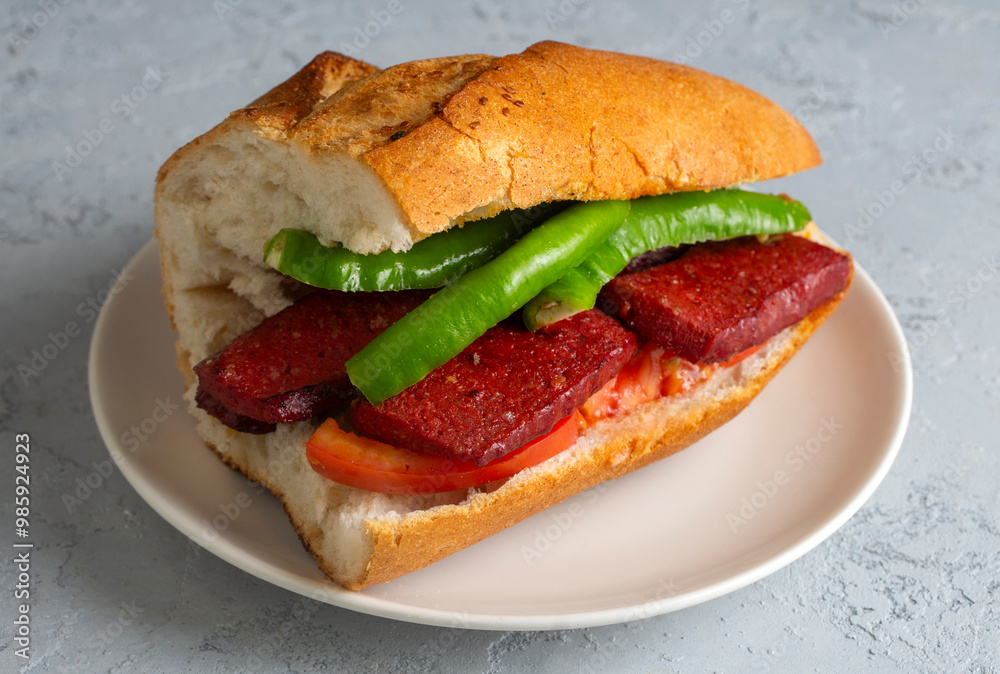 Sucuk Ekmek / Sausage in Bread
