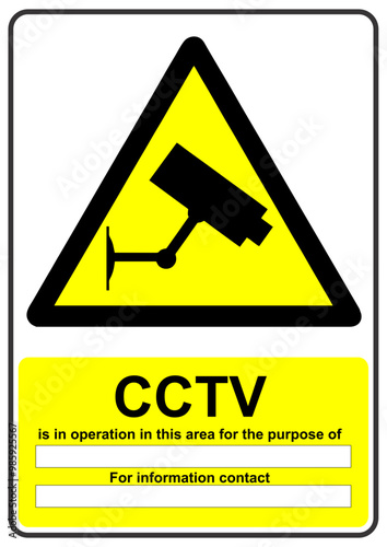 CCTV info sign