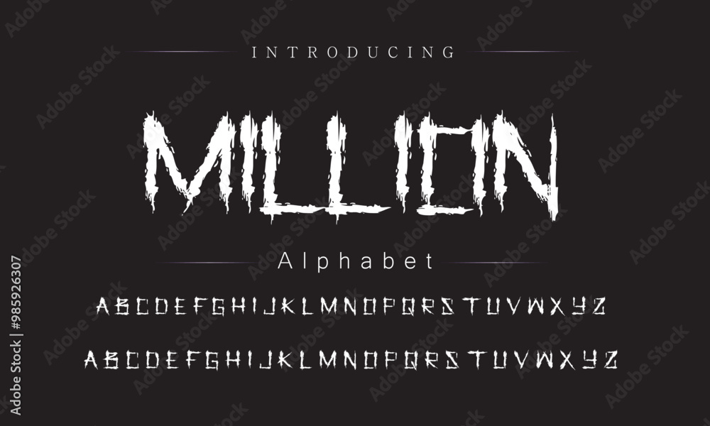 Obraz premium Dynamic Brush Script Collection