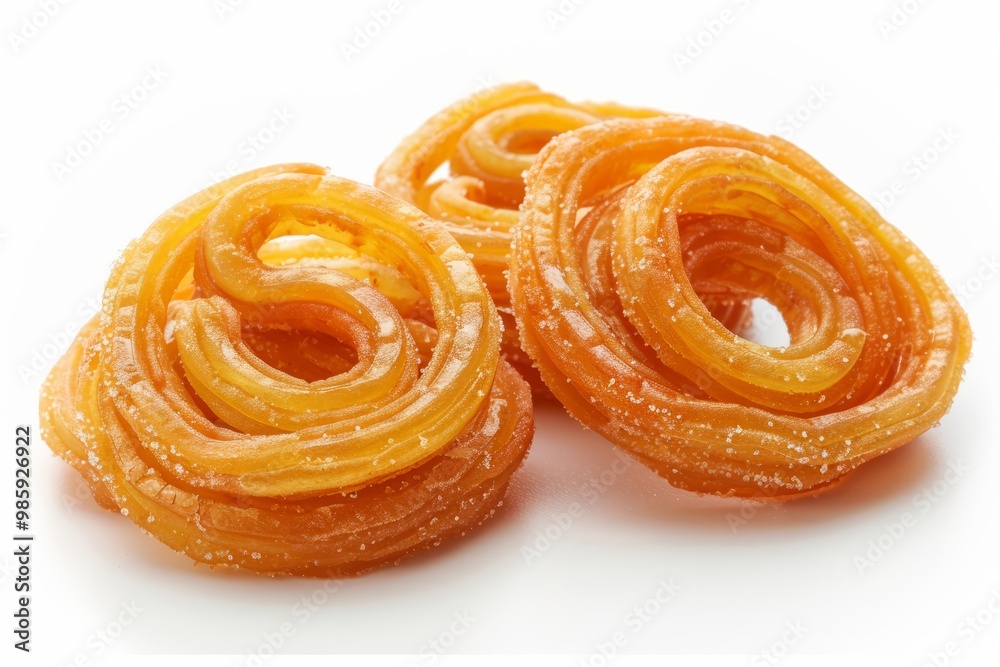 A fresh jungle jalebi isolated on white A fresh jungle jalebi isolated on white