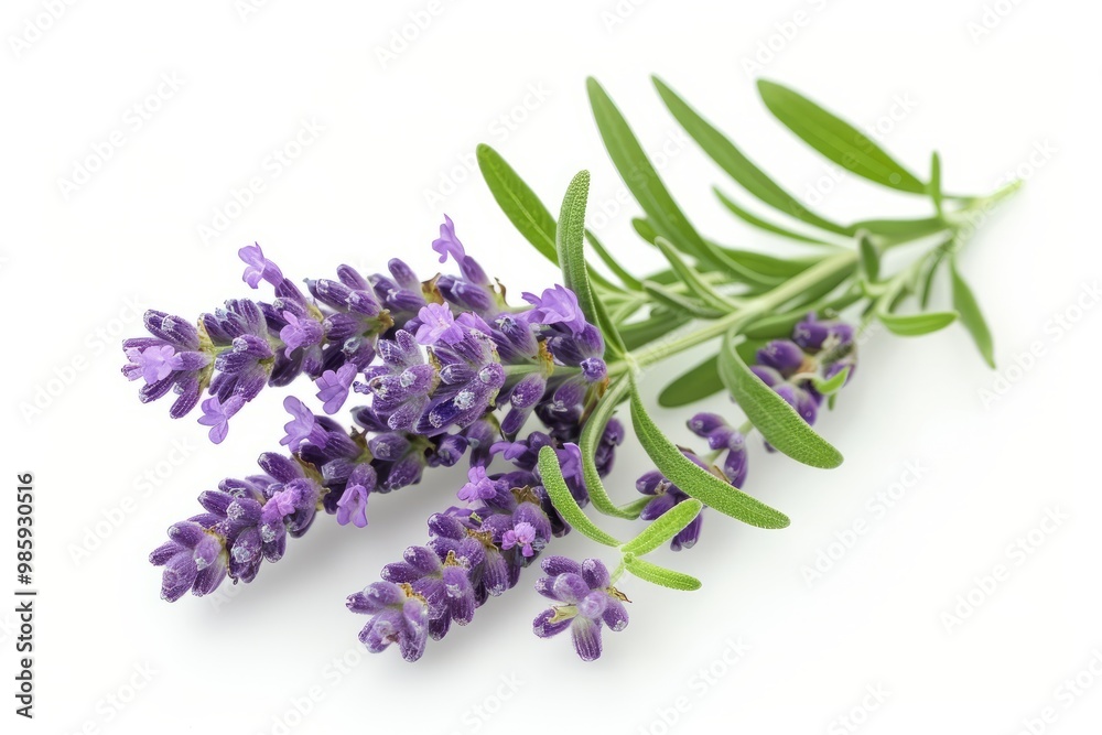 Obraz premium A fresh Lavender isolated on white