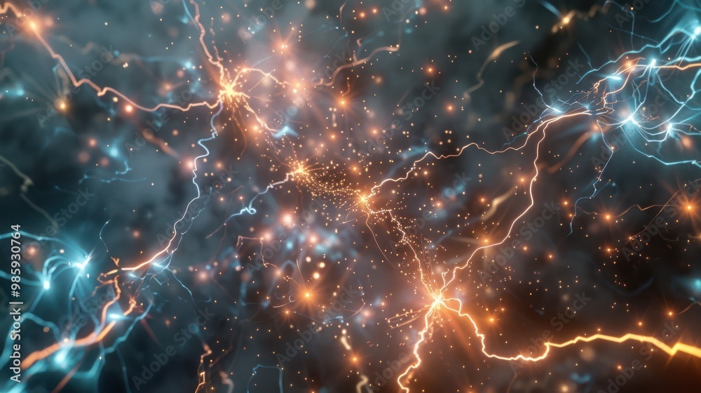 Abstract Lightning and Sparkles Abstract Lightning and Sparkles