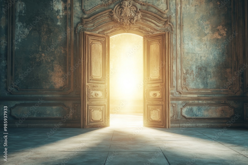 Doorway to Light in a Grand Room