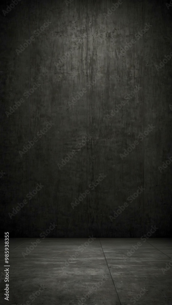Dark gray concrete wall with mockup space over pavement. Dark gray concrete wall with mockup space over pavement.