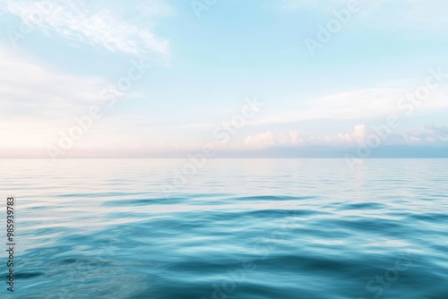 Wallpaper Mural Tranquil Ocean Under a Softly Lit Sky Torontodigital.ca