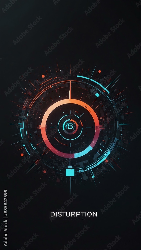 Disruption icon animation. Disruption icon animation.