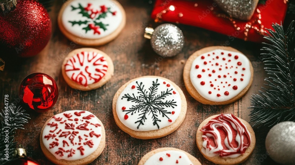 christmas cookies on a table christmas cookies on a table