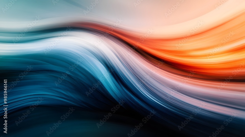 Abstract Colorful Swirling Lines with Gradient Hues Abstract Colorful Swirling Lines with Gradient Hues