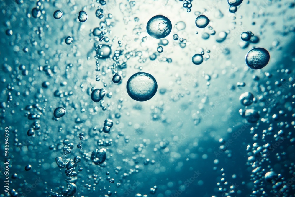Air Bubbles Rising in Aqua Air Bubbles Rising in Aqua