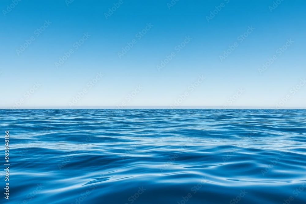 Obraz premium Tranquil Blue Sea and Sky