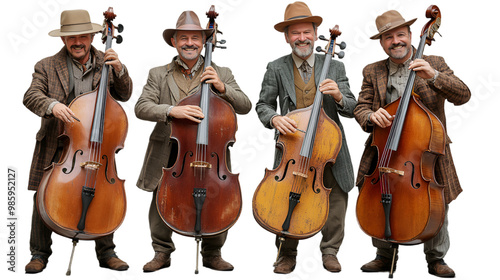 a group of men playing instruments


