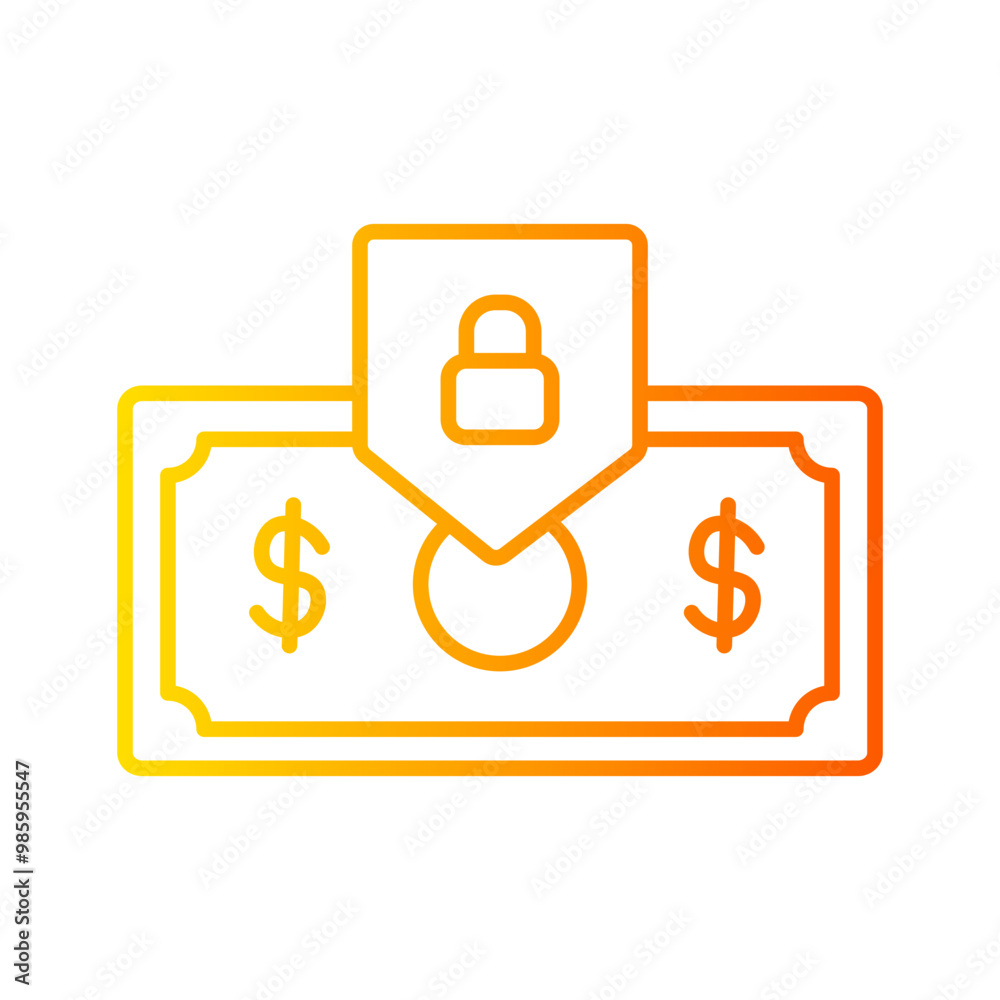 money gradient icon money gradient icon