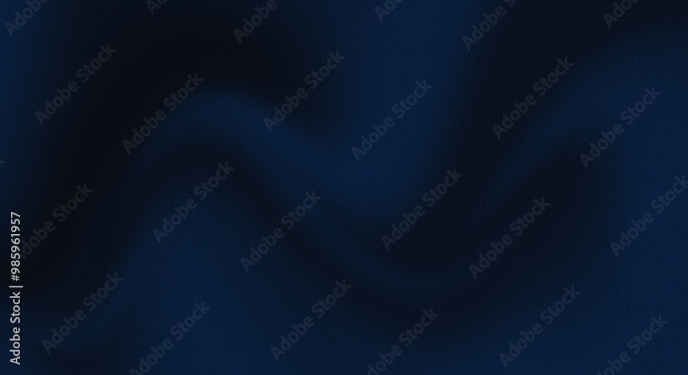 Obraz premium dark blue silk gradient background abstract color grain texture noise surface grainy