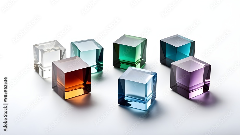 Obraz premium square gem set