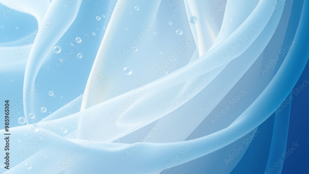 Abstract Blue and White Water Droplets Background Abstract Blue and White Water Droplets Background