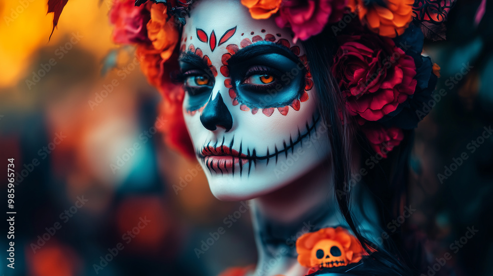 Day of the Dead,portrait of a girl Day of the Dead,portrait of a girl