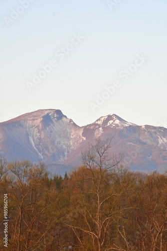 秋元湖から会津磐梯山を望む（福島県） photo