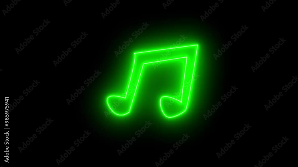 Glowing music notes icon .Vibrant red glowing neon-effect musical symbol and resembling a note icon. Glowing music notes icon .Vibrant red glowing neon-effect musical symbol and resembling a note icon.