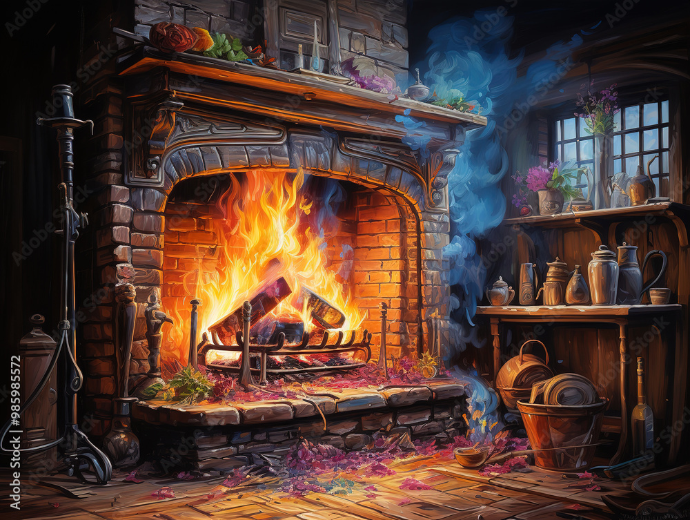 Outstanding Christmas fireplace background Outstanding Christmas fireplace background