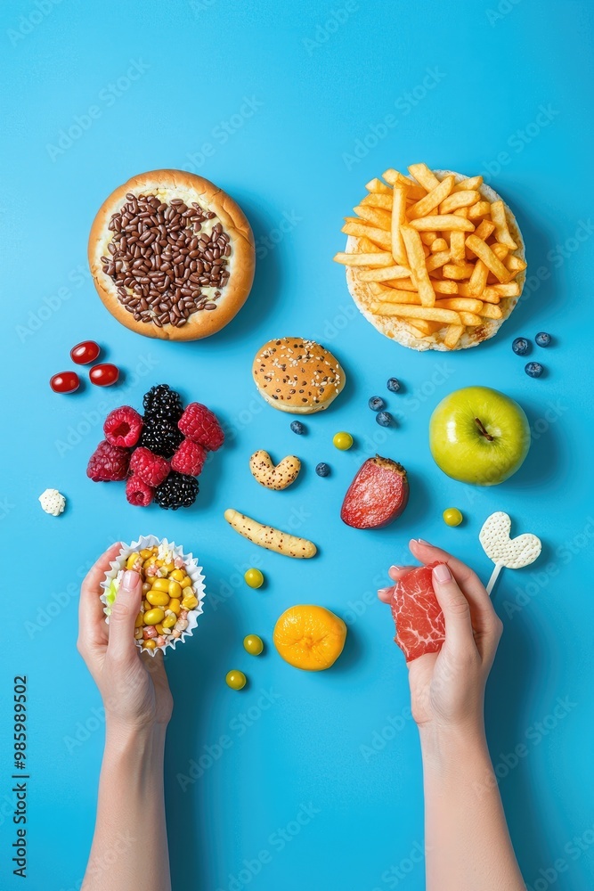 junk food top view. Selective focus junk food top view. Selective focus