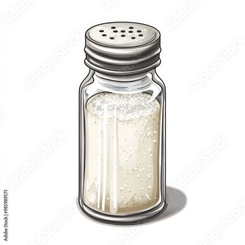 salt shaker clipart illustration on white background