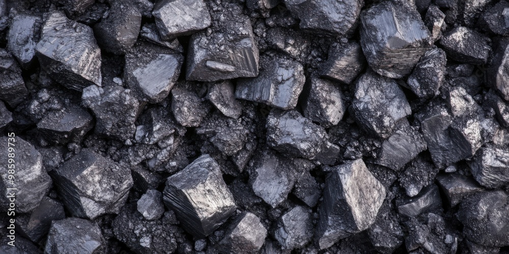 A heap of black natural coal, photo of coal mine background, texture A heap of black natural coal, photo of coal mine background, texture
