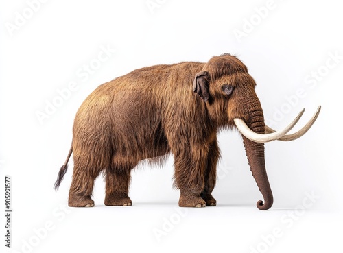 mammoth isolated on white background