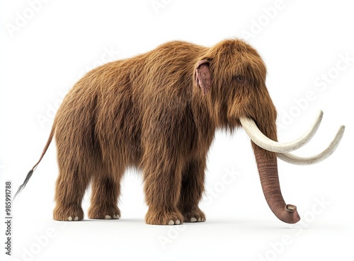 mammoth isolated on white background photo