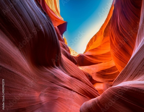 Canyon Antelope arizona america with colorful sandstone walls. abstract background near grand canyon.