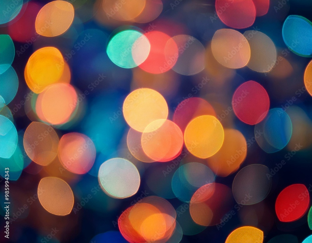 Fototapeta premium Colorful bokeh lights background