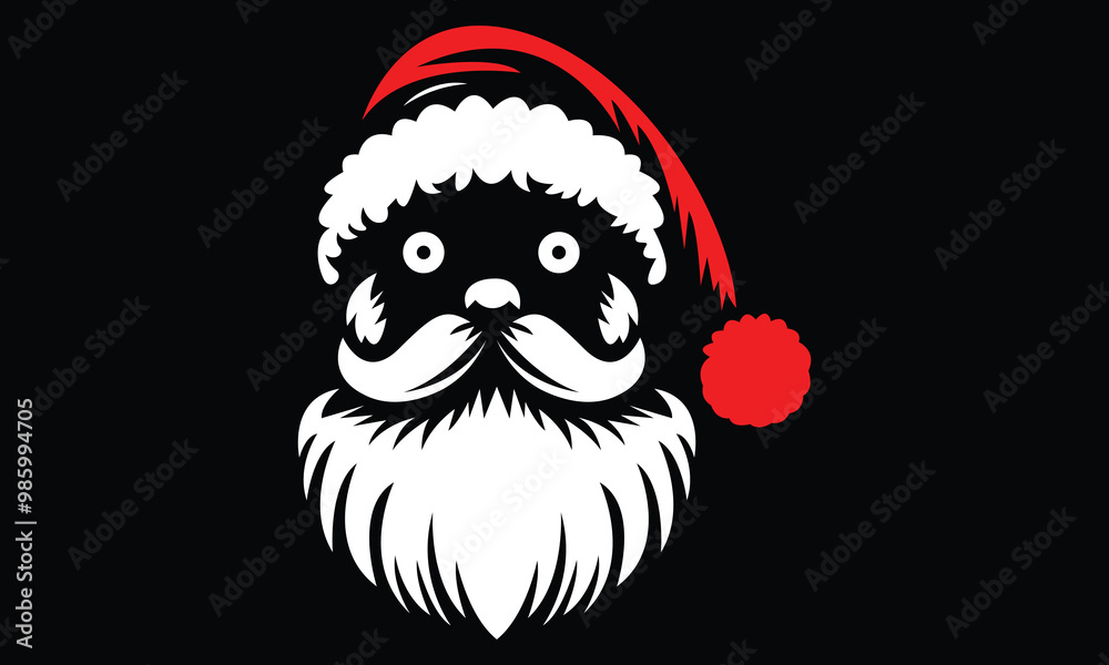 Naklejka premium Santa Claus Christmas Premium Vector
