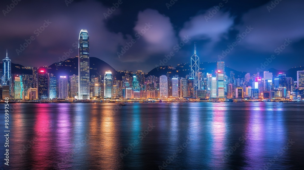 Hong Kong night view