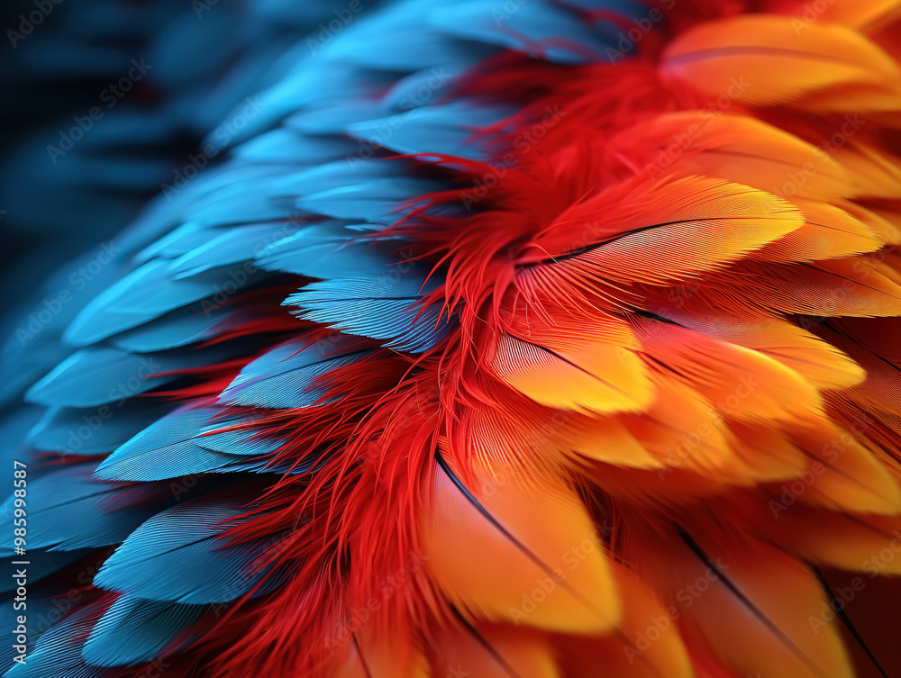 Obraz premium Extraordinary feathers arrangement