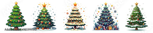 Christmas trees collection,...