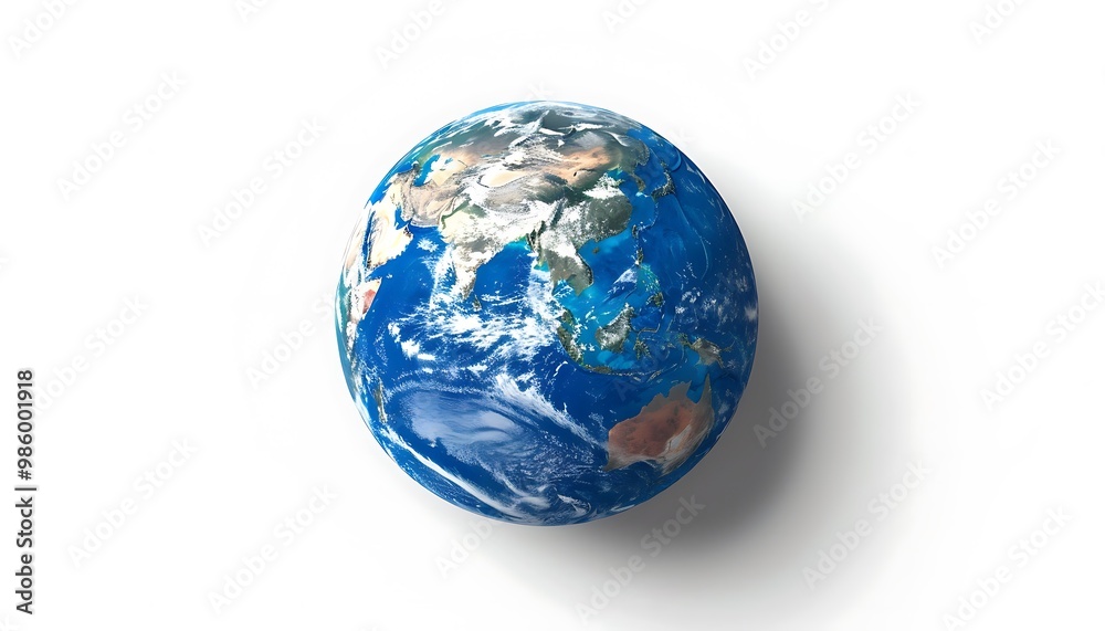 Earth on a white background Earth on a white background