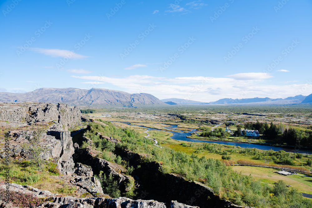Fototapeta premium Landscape of Hestagjá at Iceland