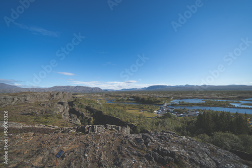 Landscape of Hestagjá at Iceland