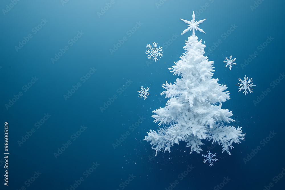 A simple design featuring iconic New Year's symbols, such as a Christmas tree or a snowflake, set against a clean and minimalist background. A simple design featuring iconic New Year's symbols, such as a Christmas tree or a snowflake, set against a clean and minimalist background.