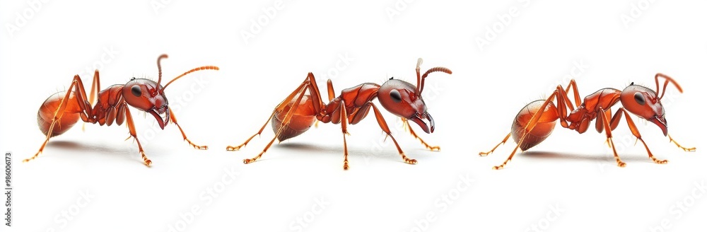 ant isolated on white background ant isolated on white background