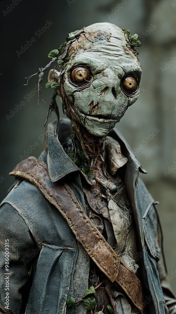 Creepy Fantasy Creature with Large Eyes Creepy Fantasy Creature with Large Eyes