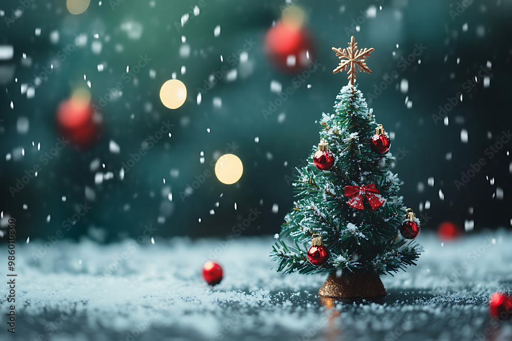 A simple design featuring iconic New Year's symbols, such as a Christmas tree or a snowflake, set against a clean and minimalist background. A simple design featuring iconic New Year's symbols, such as a Christmas tree or a snowflake, set against a clean and minimalist background.