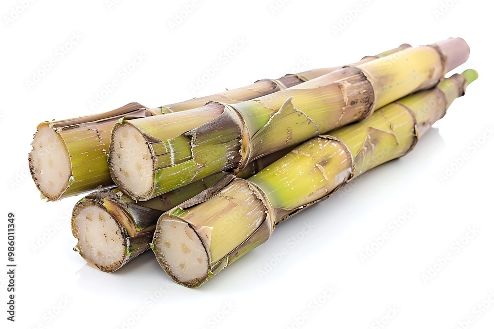 Sugar cane isolated on white background Sugar cane isolated on white background